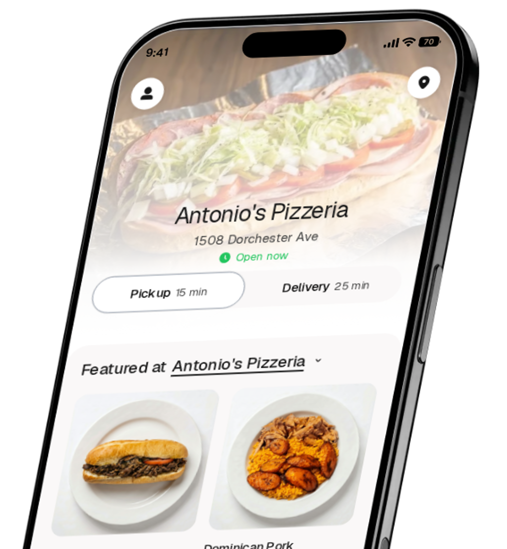 Antonio's Pizzeria app preview