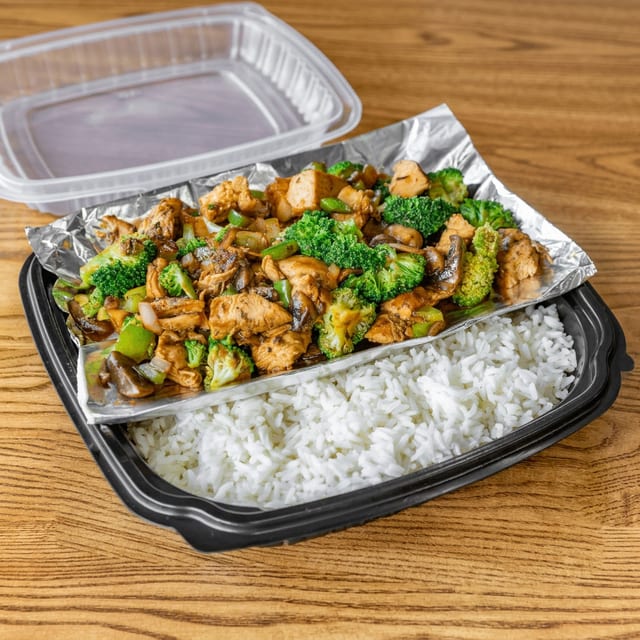 Teriyaki Grilled Chicken Stir Fry.
